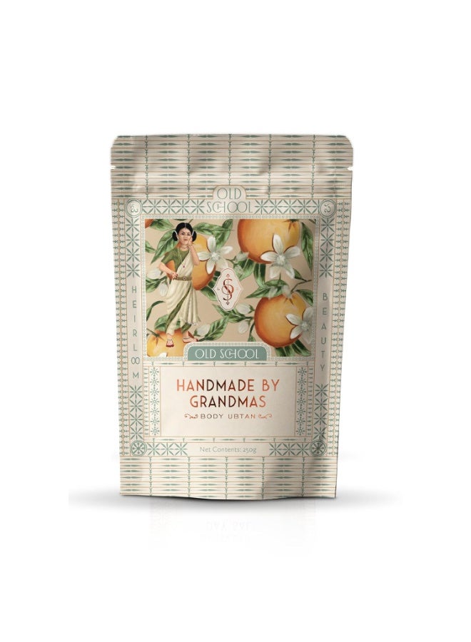 Old School Rituals Handmade by Grandmas Baby Ubtan (Natural Bath Powder) | 250 Grams | Blend for Gentle Exfoliation & Nourished Skin | Ubtan for Kids | Baby Bath Powder for Glowing Skin, Tan Removal, & Skin Lightening| Pure & Natural Ingredients - Image 1